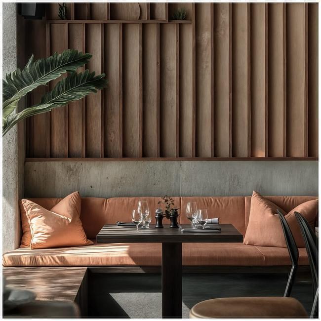 Für Gewerbe sorgt das Bistro-Konzept des Architekten mit gastronomischer Innenarchitektur und einer stimmungsvollen Raumgestaltung. Die stimmungsvolle Raumgestaltung und gastronomische Innenarchitektur des Bistro-Konzepts stammen vom Architekten und richten sich an Gewerbe. Das vom Architekten entworfene Bistro-Konzept für Gewerbe zeichnet sich durch eine gelungene Mischung aus gastronomischer Innenarchitektur und stimmungsvoller Raumgestaltung aus.
